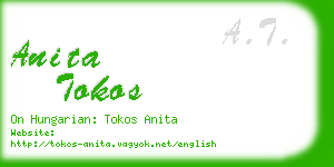 anita tokos business card